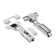  Петля GTV DCHC SOLID PRO накладная самозакрывающаяся, регулировка 3D, прямая планка CLIPON