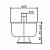 Опора  регулируемая в пласт. корп.  D50 мм, H=30-45 мм, бук желтый