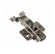 Петля ZM-HCSLRALU09-3DBEO-20 накладная для алюм. рамок самозакрывающ. с клипом с отв пл H-0 ЧЕРНАЯ